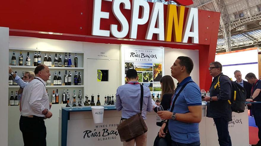 La presencia de los vinos de Rías Baixas en la feria londinense.