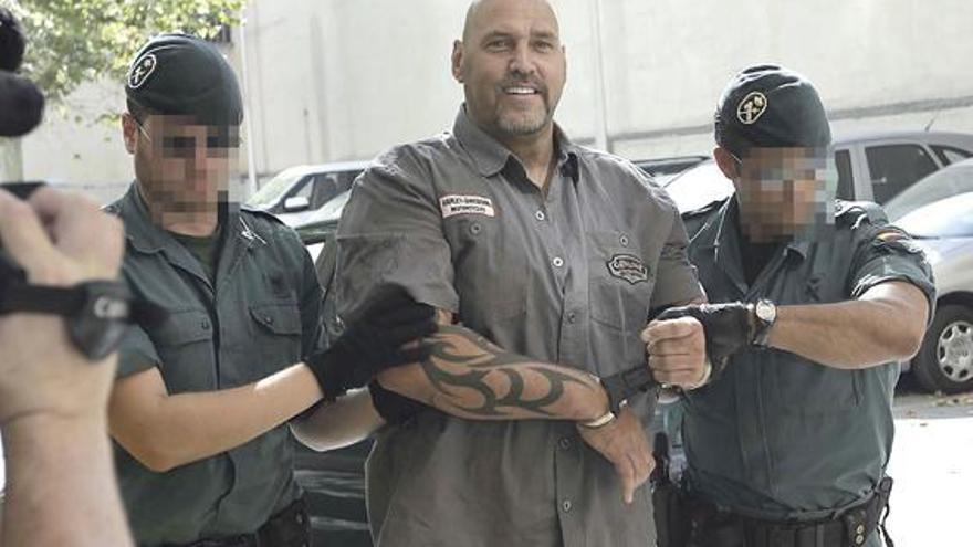 Der Hells-Angels-Boss bei seiner Verhaftung in Lloret de Vistalegre im Juli 2013.