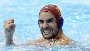 El portero Edu Lorrio celebra el bronce en Fukuoka.