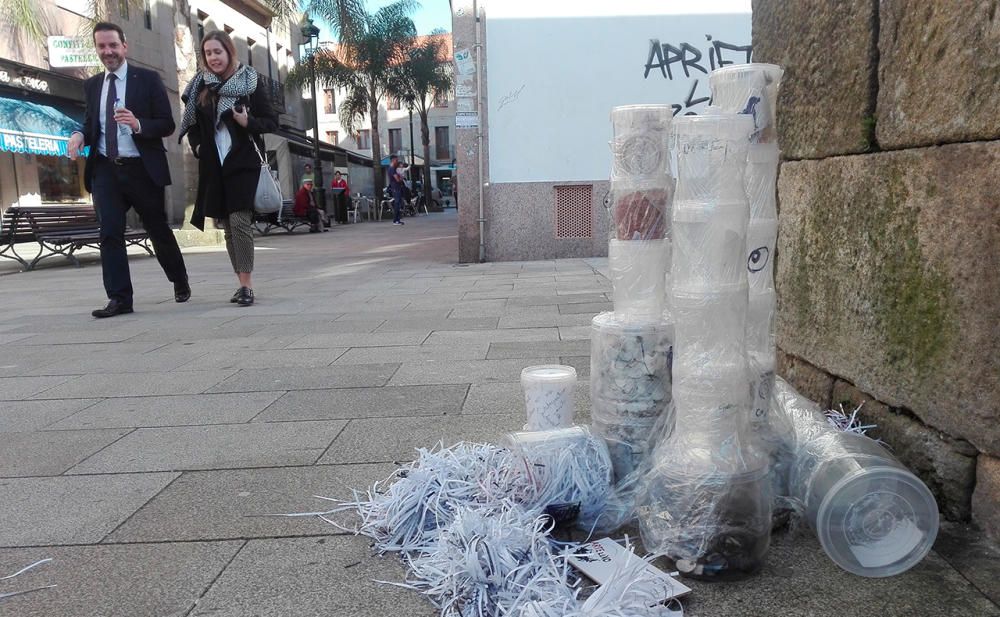 Oda a la basura en Redondela