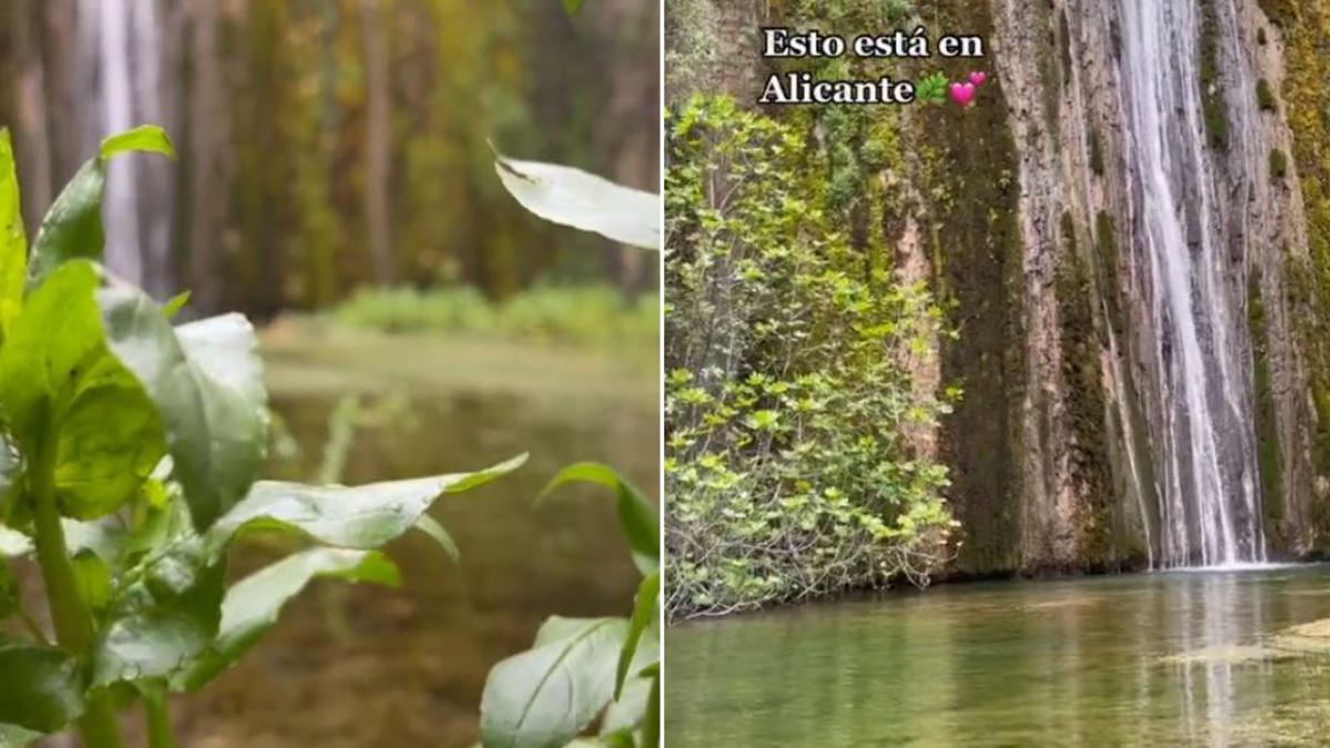 Así es la cascada "escondida" de la provincia de Alicante que triunfa en TikTok.