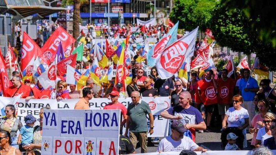 Manifestación 1 de Mayo en Las Palmas de Gran Canaria.