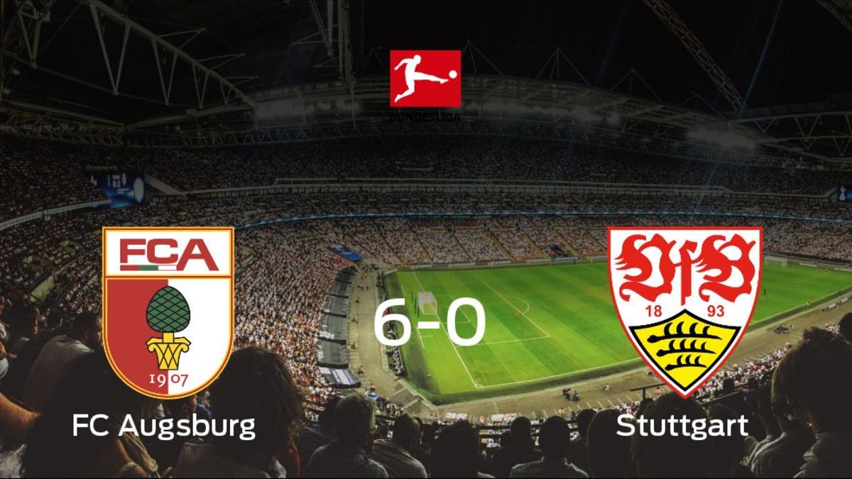Sólido triunfo para el equipo local: FC Augsburg 6-0 Stuttgart
