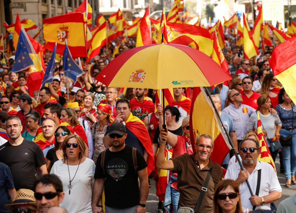 Manifestación en Barcelona por la unidad de España