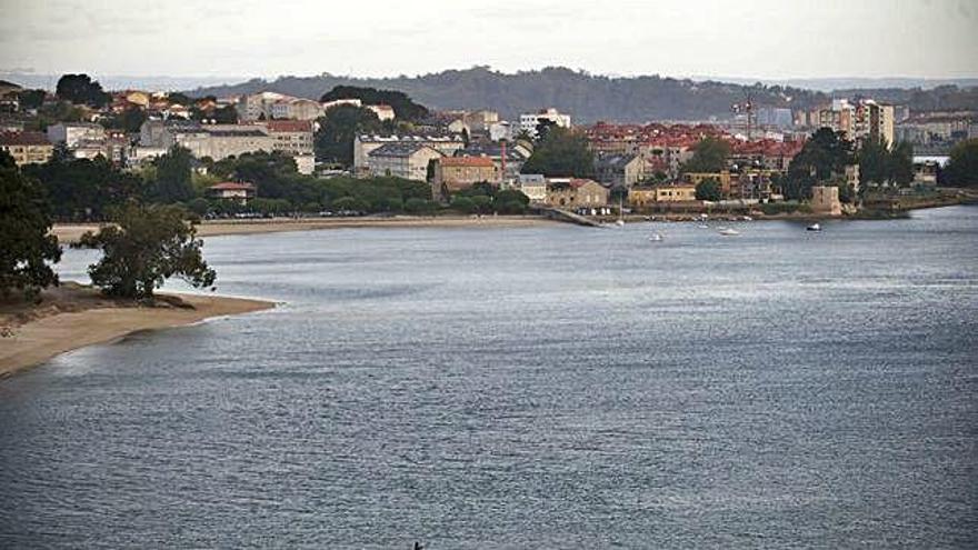 Vista de la ría de O Burgo.