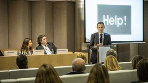 Pedro Duque, en la presentación de la asociación ’Help’, el pasado miércoles 6 de marzo en Madrid.