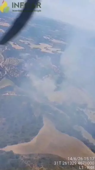 Declarado un incendio forestal en Hoz y Costean (Huesca)