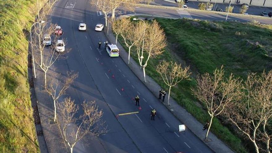 La policía local utiliza el dron para controlar el buen uso del cinturón