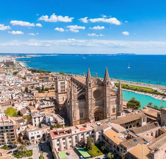 Vista general de Palma a la zona de la Seu de Mallorca.