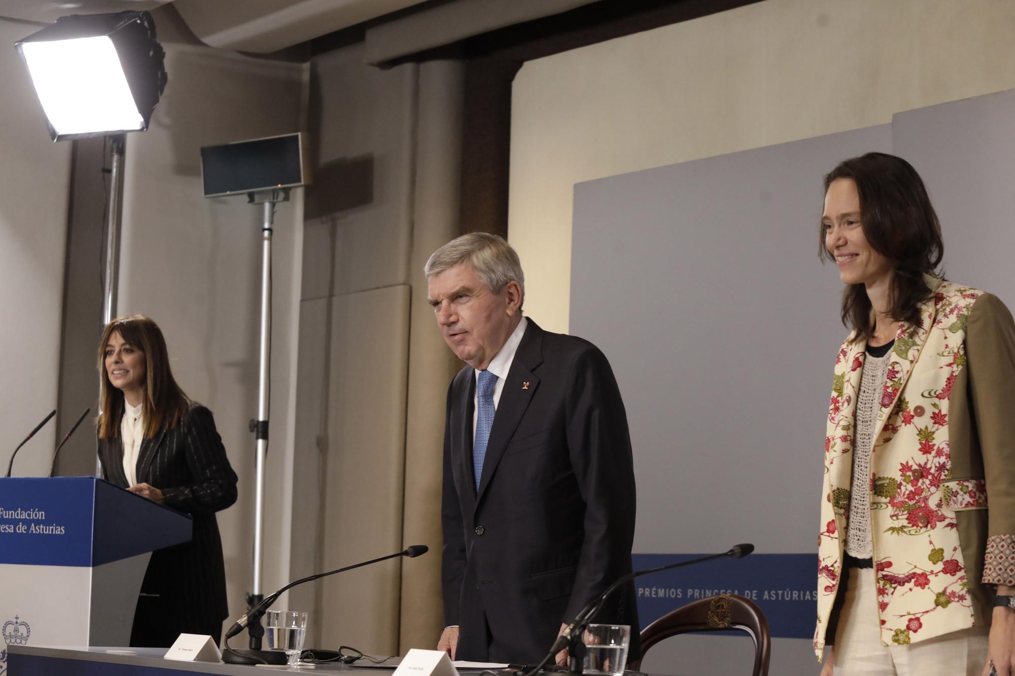 Thomas Bach, presidente del COI, el último en llegar a Oviedo para los premios