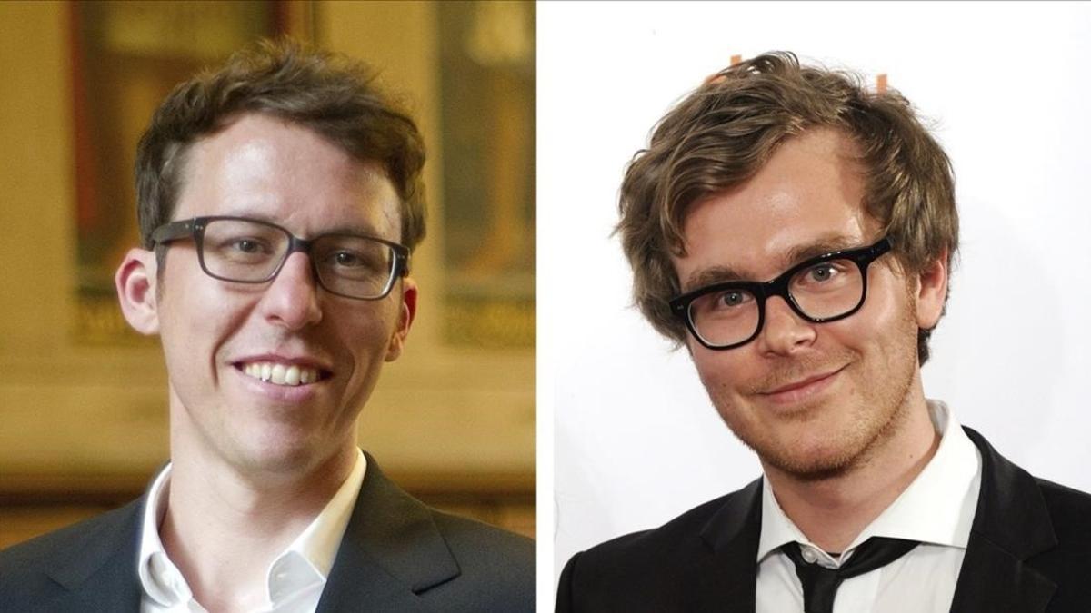 Los periodistas del diario alemán 'Süddeutsche Zeitung' Bastian Obermayer y Frederik Obermaier.