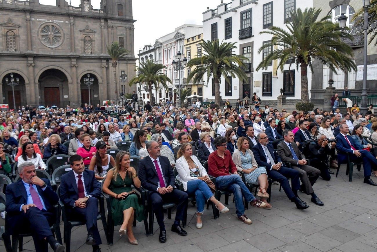 José Brito en el pregón de las Fiestas Fundacionales 2022 de Las Palmas de Gran Canaria