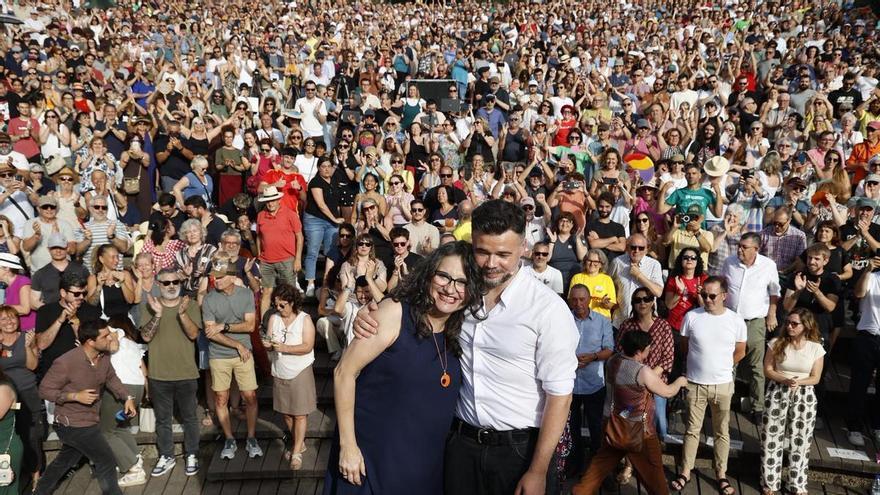 Rufián y Oltra se conjuran para "unir" a las izquierdas ante la “oportunidad histórica” de echar al PP