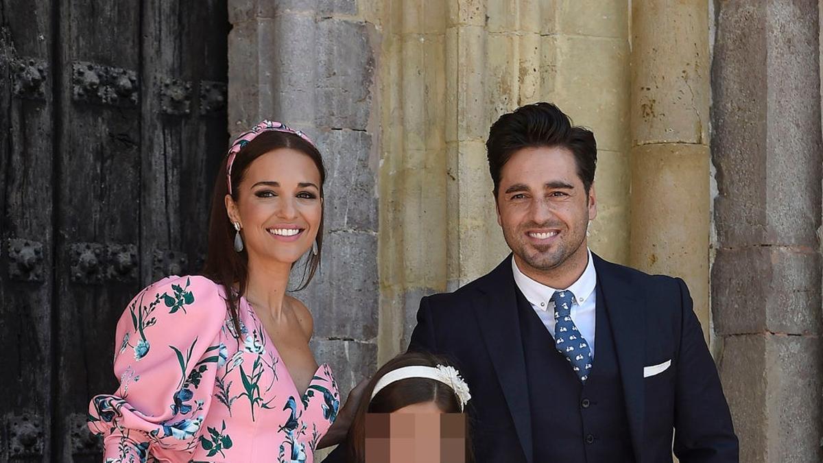 Paula Echevarría y David Bustamante en la Comunión de su hija