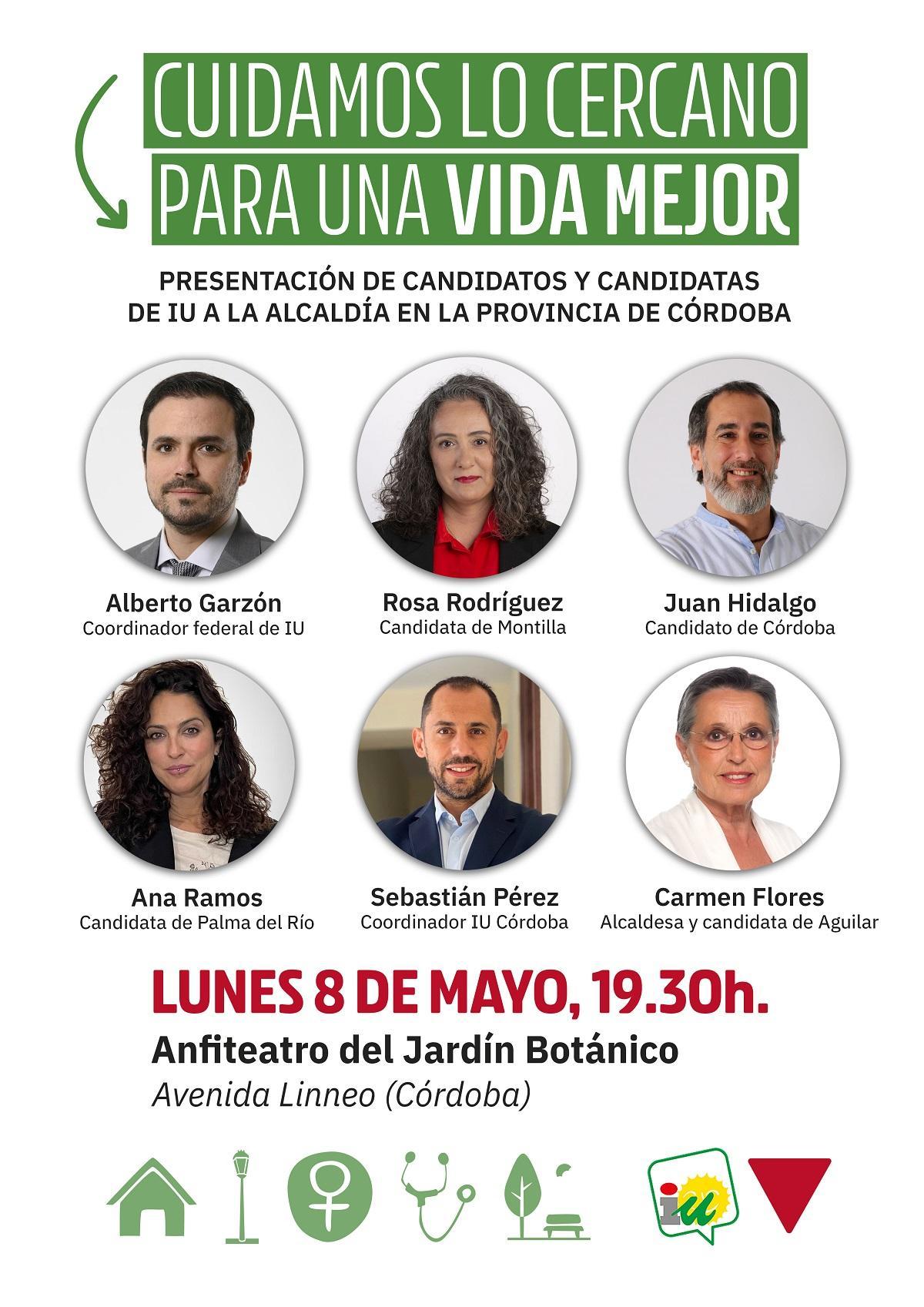 Cartel del acto de este lunes.
