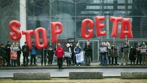 Protestas de los anti-CETA en Berlín.