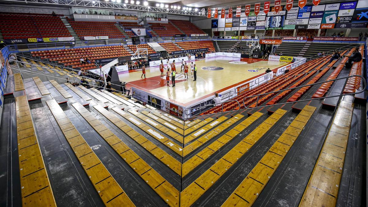 El Nou Congost, buit durant la disputa del Baxi-Hapoel del 15 d'octubre passat