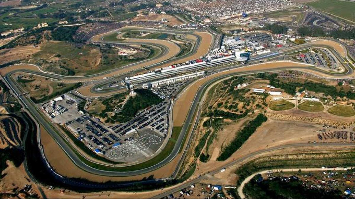 Imagen aérea del circuito de Jerez, España