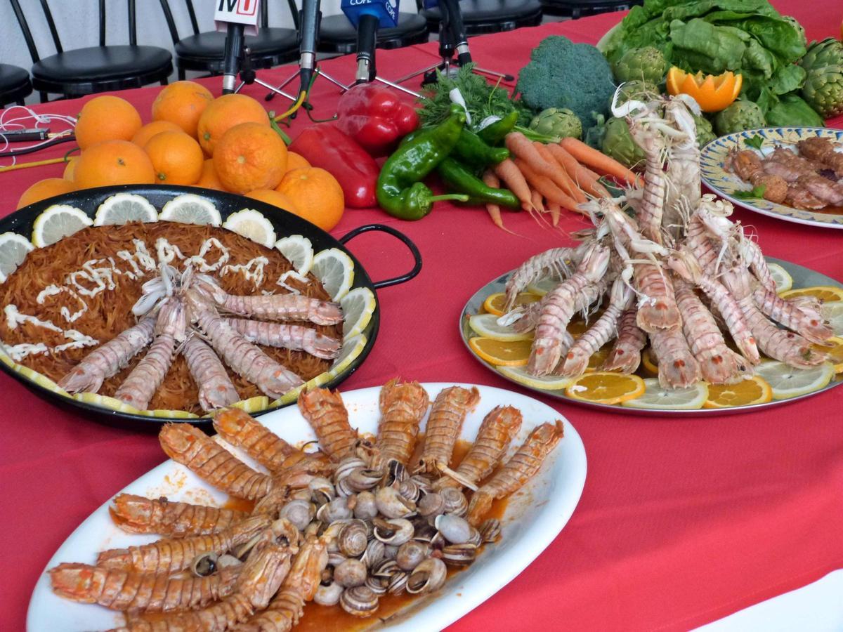 Platos preparados con galeras, en una foto de archivo de presentación de las jornadas.