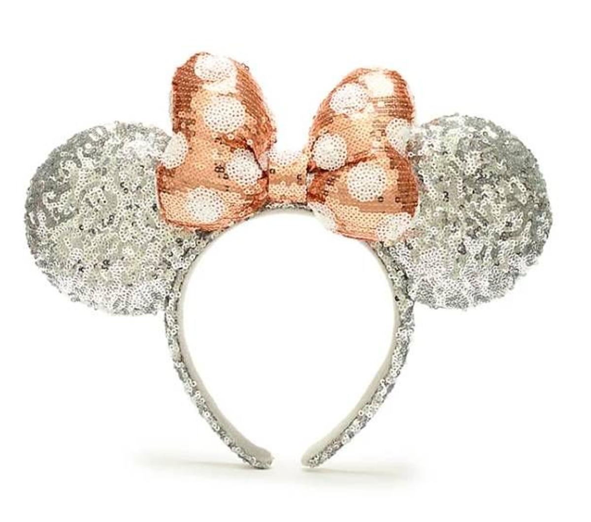 Disney Parks Exclusive - Diadema con orejas de Minnie Mickey - Oro rosa :  : Belleza
