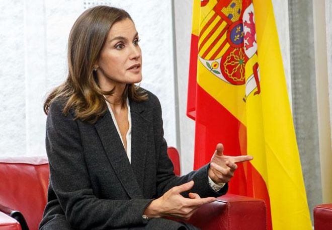 Letizia Ortiz en Ginebra durante un acto de la Organización Mundial de la Salud