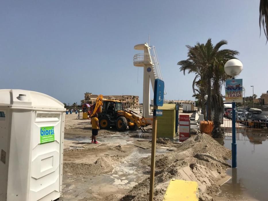 Vertido de aguas fecales en Orihuela Costa