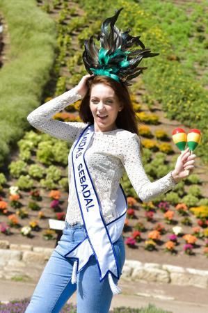 14-02-2019 LAS PALMAS DE GRAN CANARIA. Gabriela López, candidata a Reina del Carnaval LPGC 2019, representando a Midas Sebadal. Fotógrafo: ANDRES CRUZ  | 14/02/2019 | Fotógrafo: Andrés Cruz