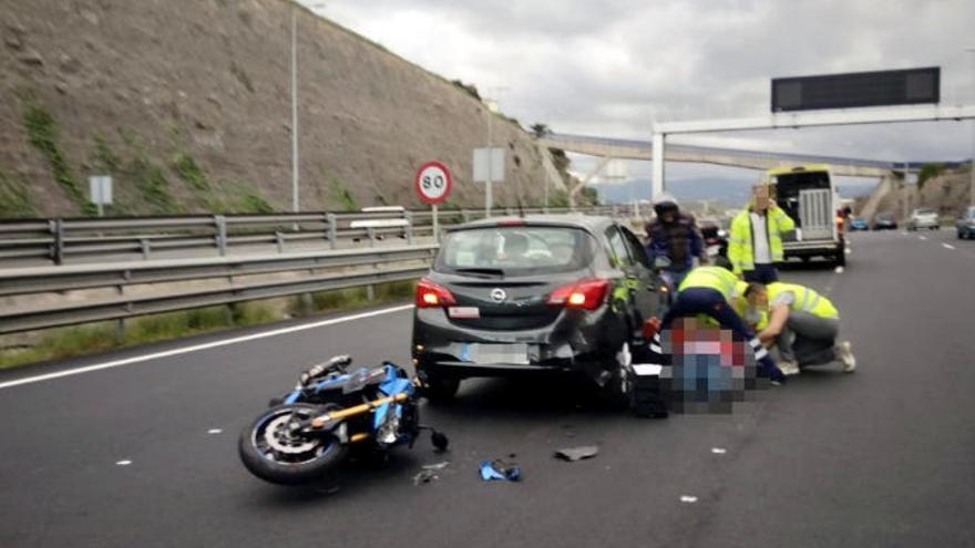 Accidente a la altura de La Paterna