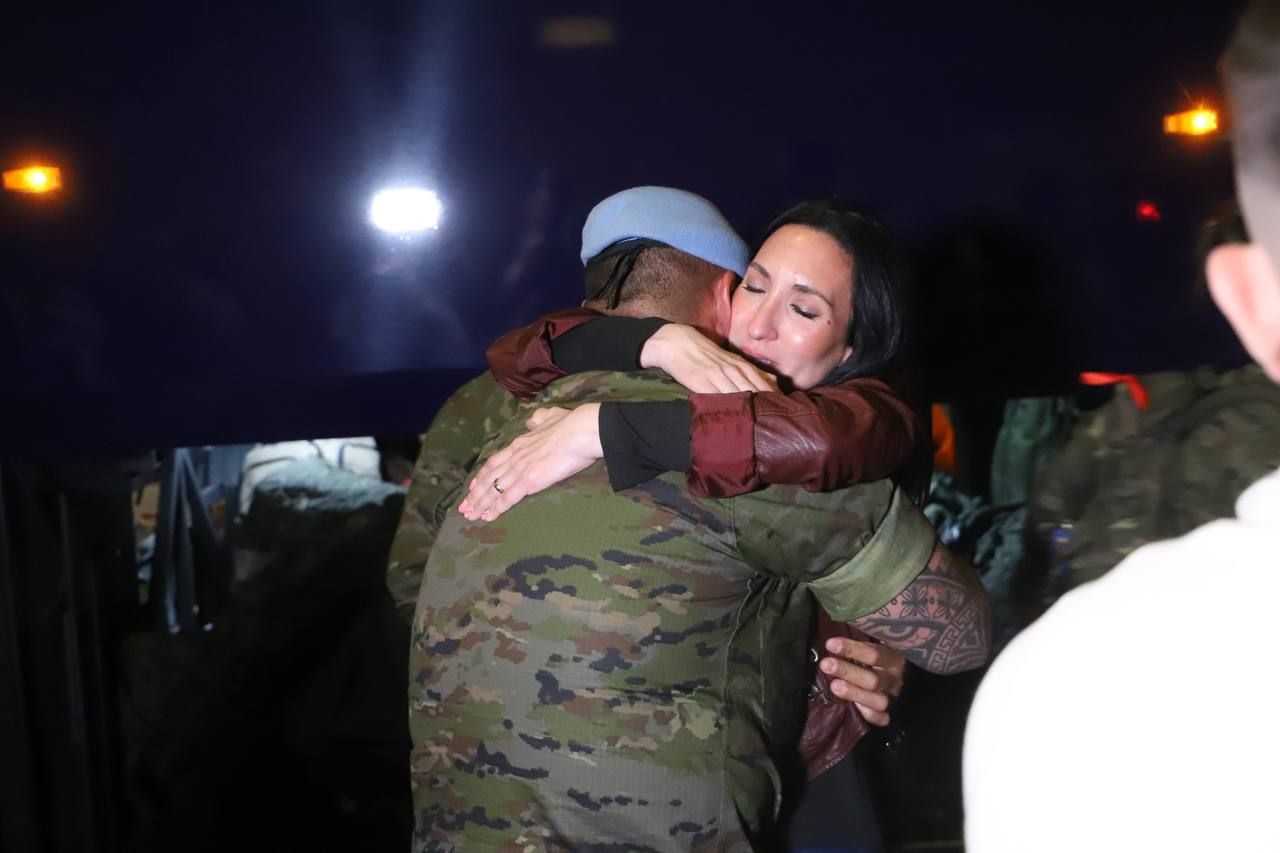La llegada de los militares de la BRI X desde el Líbano