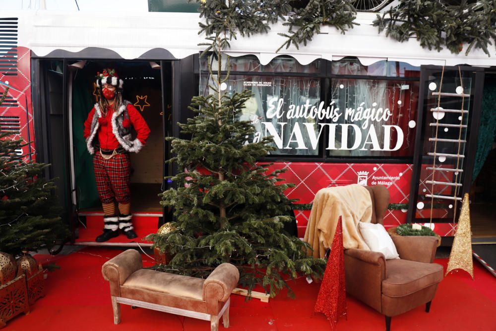 Autobús mágico de la Navidad de Málaga de 2020