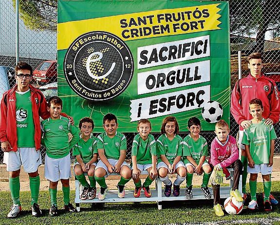 Tots els equips del FC Fruitosenc i SF Escola de Futbol