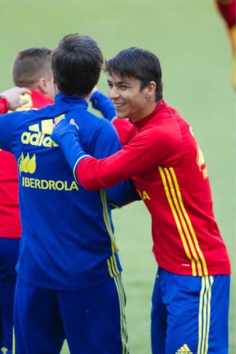 Entrenamiento de la Selección Sub-21 en Murcia