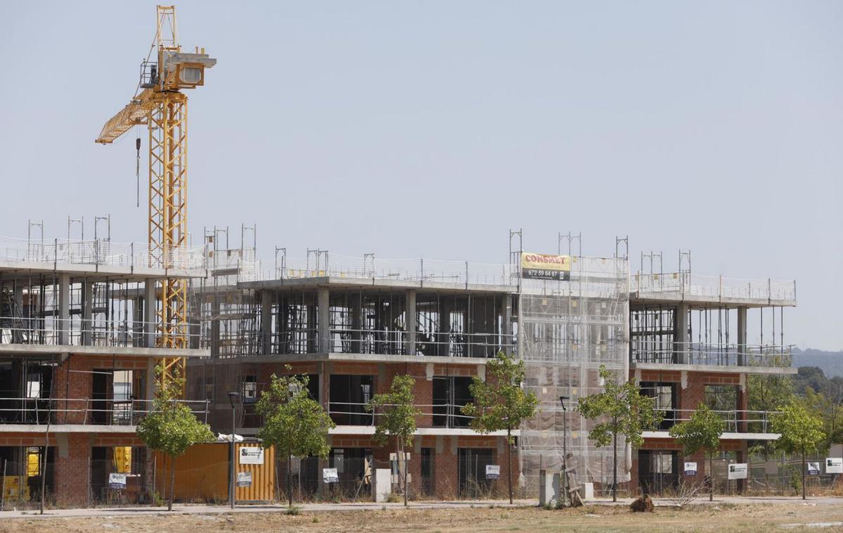 Pisos en construcció a Vilablareix, en una imatge d’arxiu.