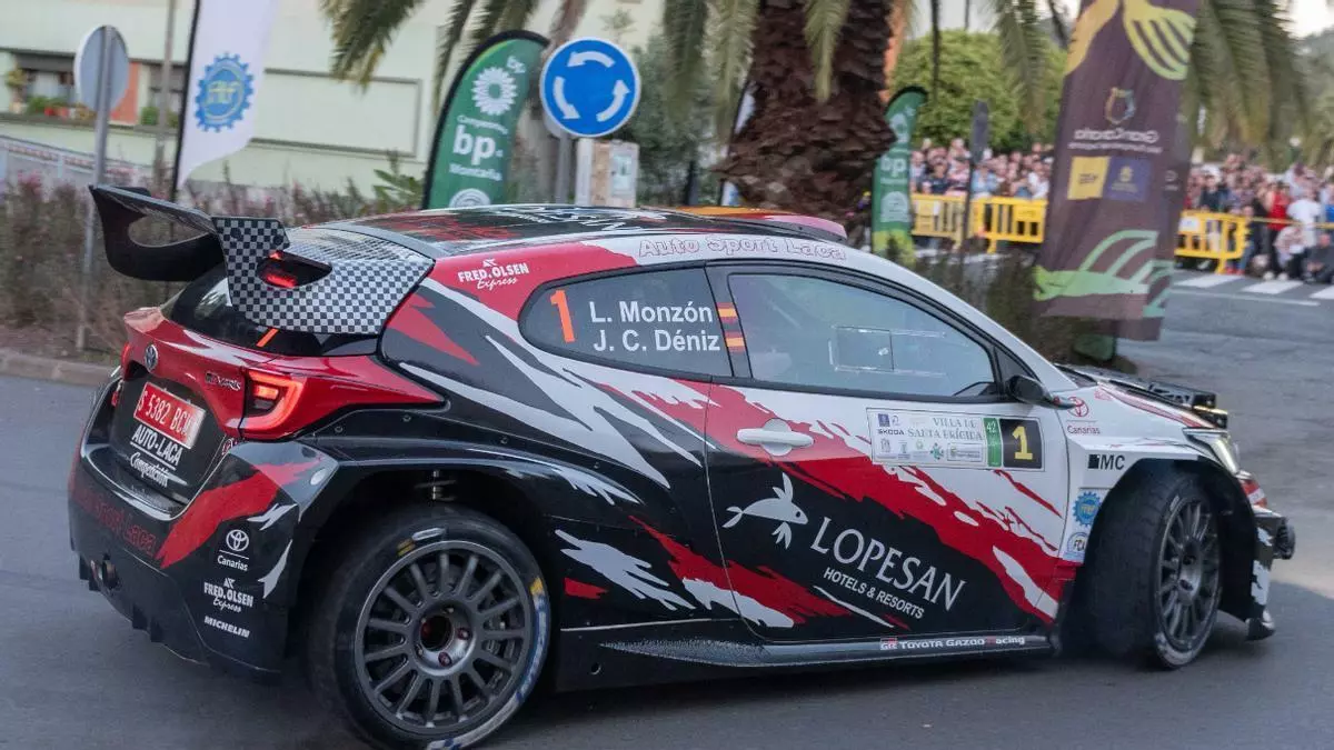Monzón, primer líder del Rally de Santa Brígida