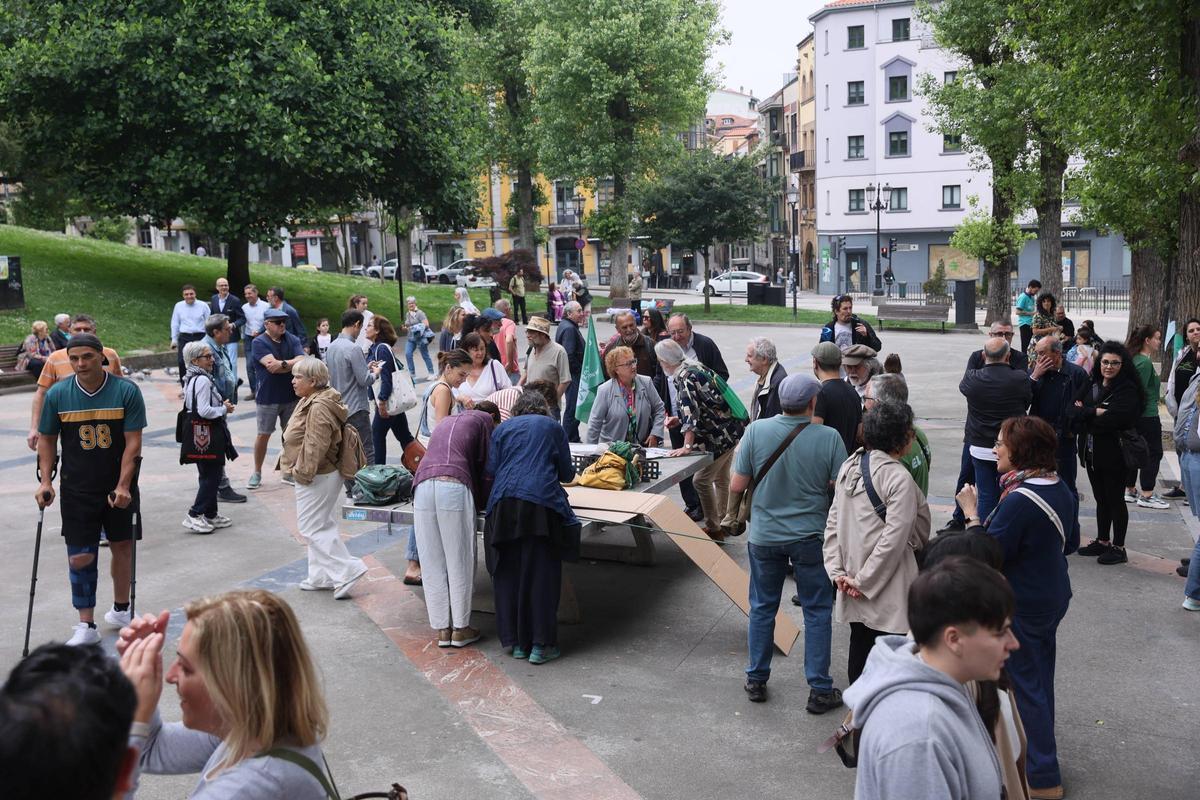 Una imagen de archivo de la plataforma "El Campillín no se toca".