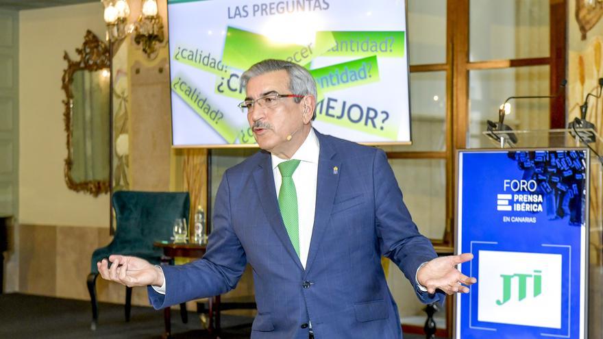 Román Rodríguez interviene en el Foro Prensa Ibérica con la conferencia &#039;Capaces de un futuro mejor&#039;