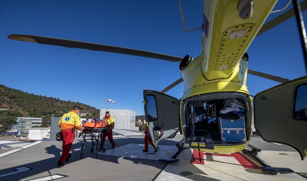 El nuevo helipuerto del Hospital Vall d'Hebron.