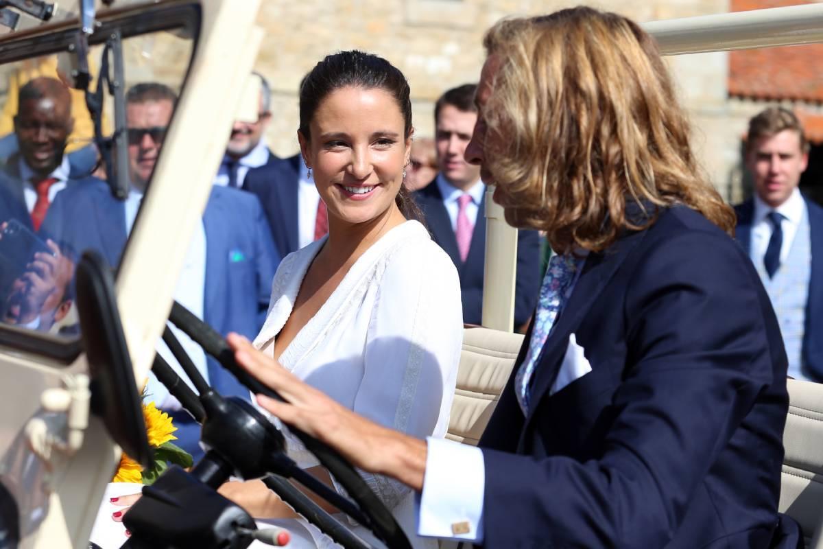 Marta Pombo y Luis Giménez en su boda