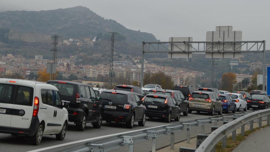 Retencions a les carreteres de la Catalunya Central en la tornada del cap de setmana