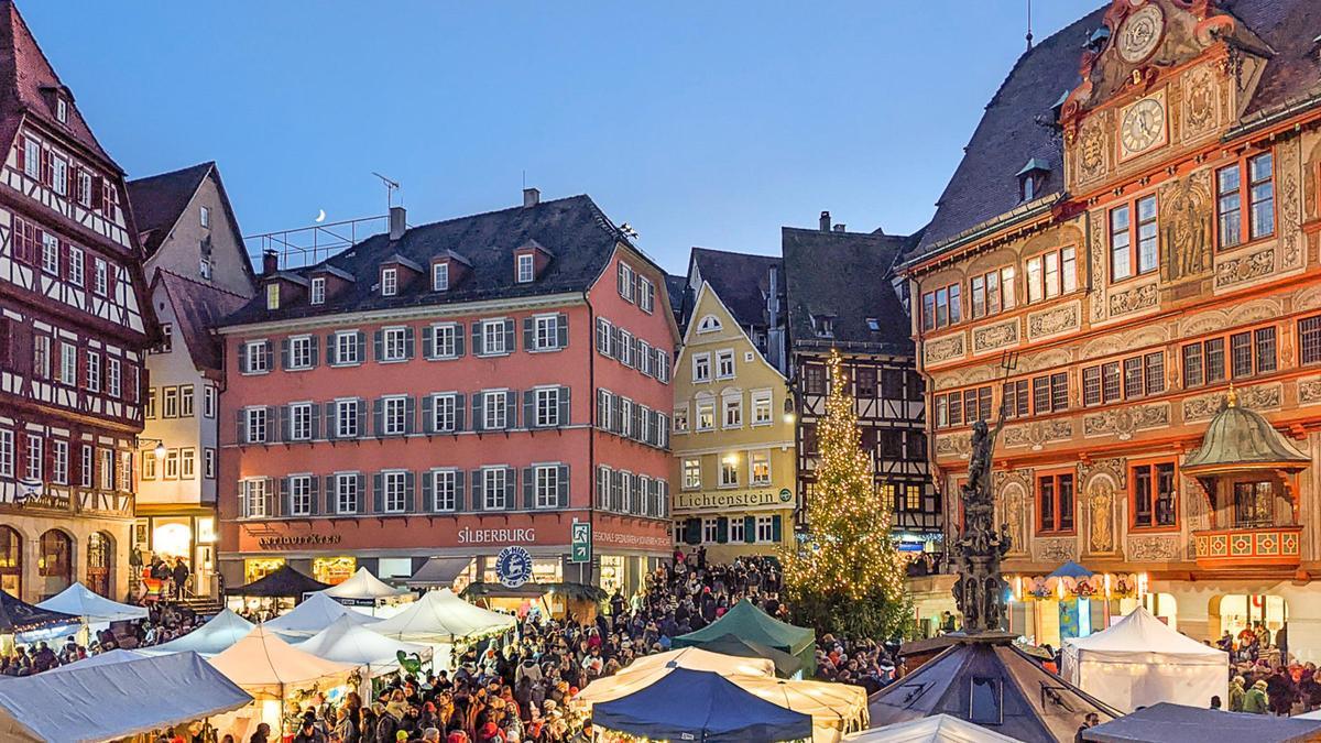 Mercado navideño de Tübingen, a poco más de dos horas de Mallorca.