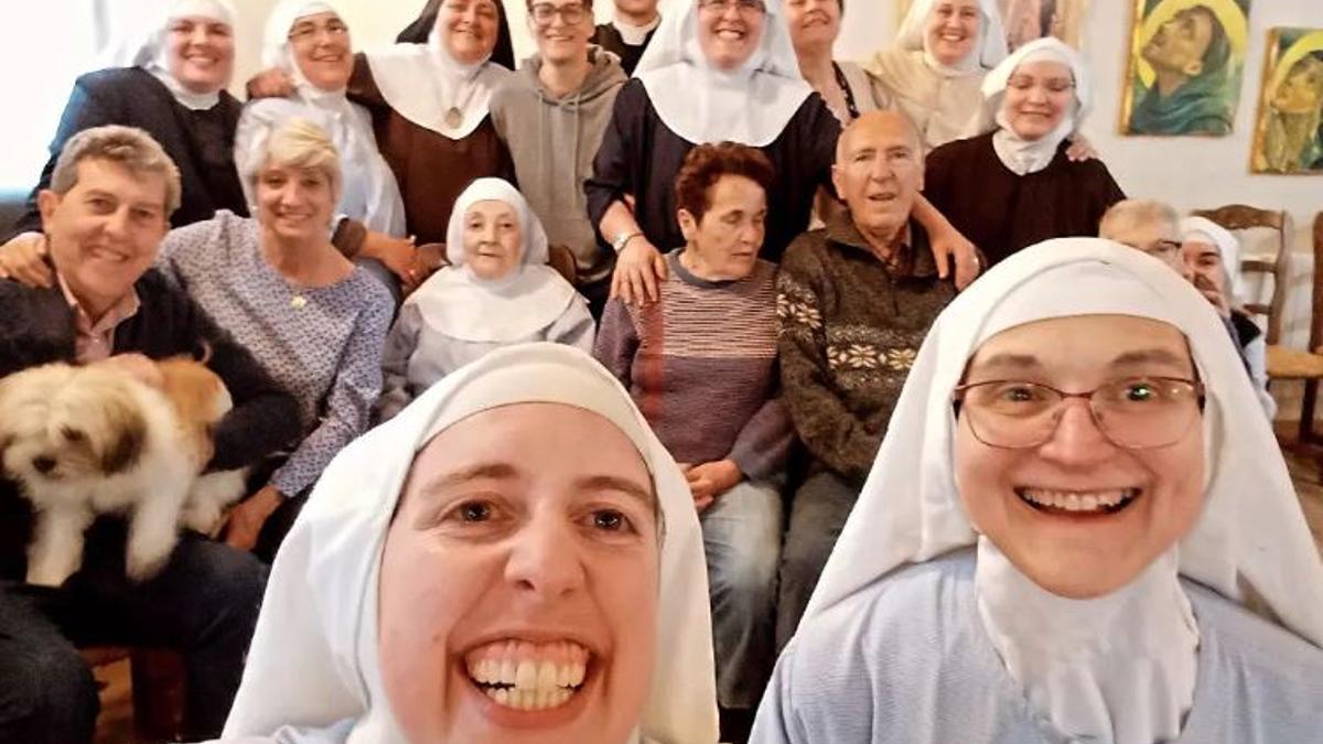 Las monjas clarisas del Monasterio de Belorado, en una imagen que han difundido en las redes sociales