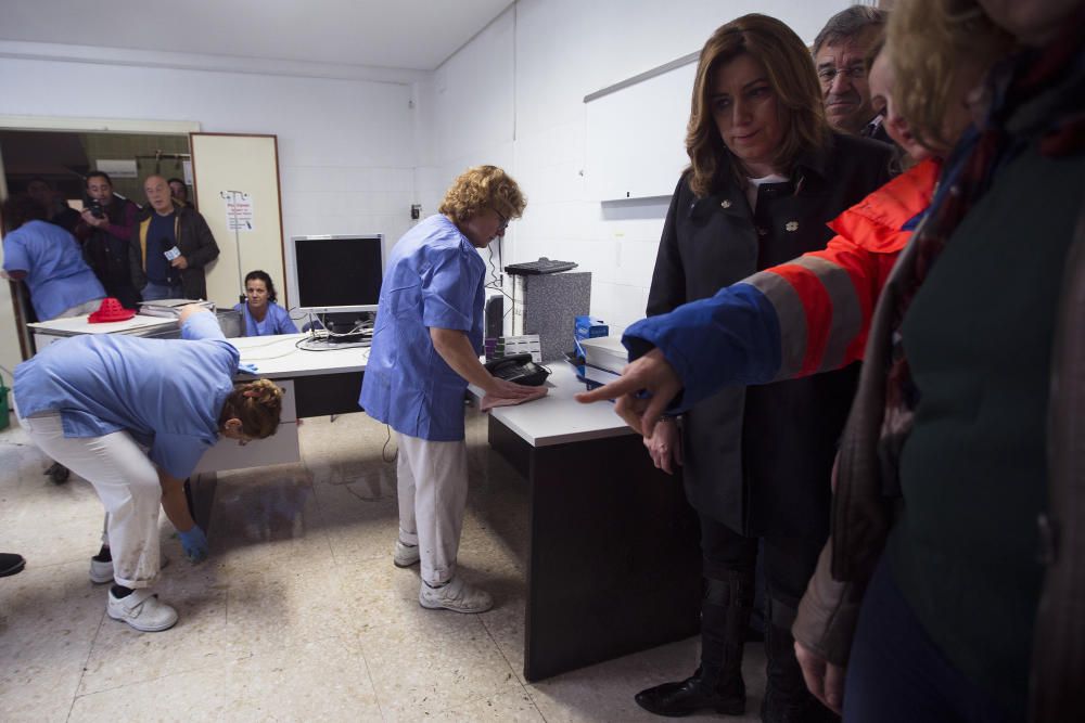 SUSANA DÍAZ VISITA ZONAS INUNDADAS POR EL ...