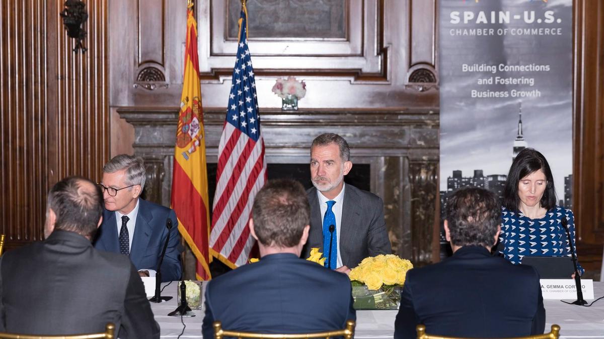 La Cámara de Comercio España-Estados Unidos en Nueva York recibió al Rey Felipe VI.