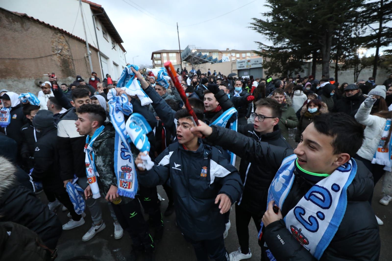 Así se ha vivido en Utrillas la previa del partido de Copa contra el Valencia