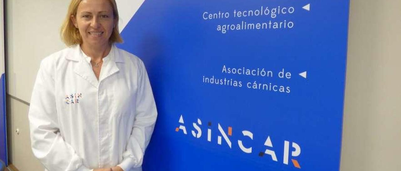 Mayte Villastrigo, en el centro tecnológico de Asincar, en Noreña.