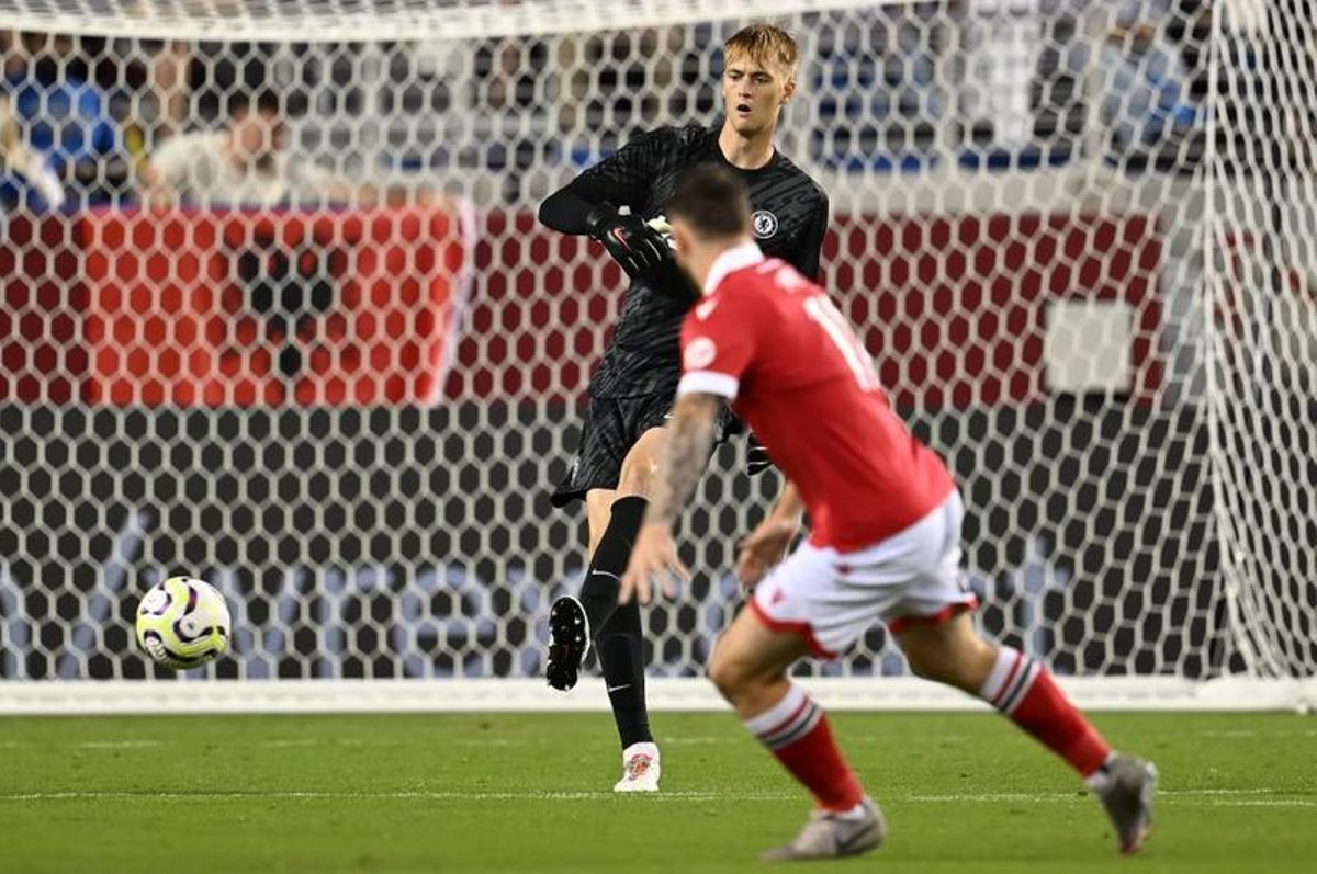 Lucas Bergstrom con el Chelsea