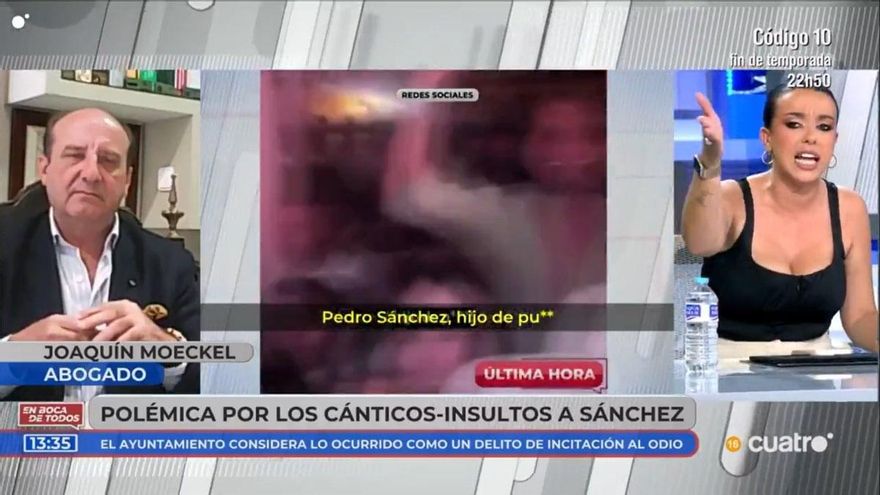 Sarah Santaolalla se amotina contra &#039;En boca de todos&#039;: &quot;Si aquí no se dice que la izquierda es lo peor y que Sánchez es un cabrón, no se deja hablar&quot;