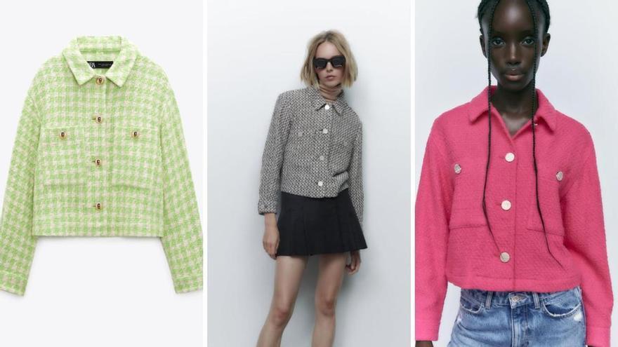 Zara rebaja la sobrecamisa que parece una pieza de Chanel y estiliza la figura