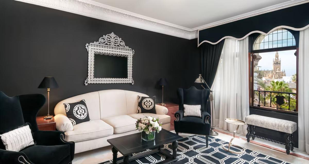 Suite Reales Alcázares, en la que podría estar alojada Rosalía durante su estancia en Sevilla