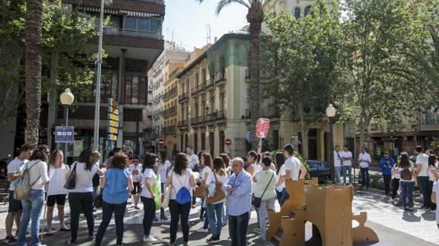 Protesta de interinos contra Educación en imagen reciente.